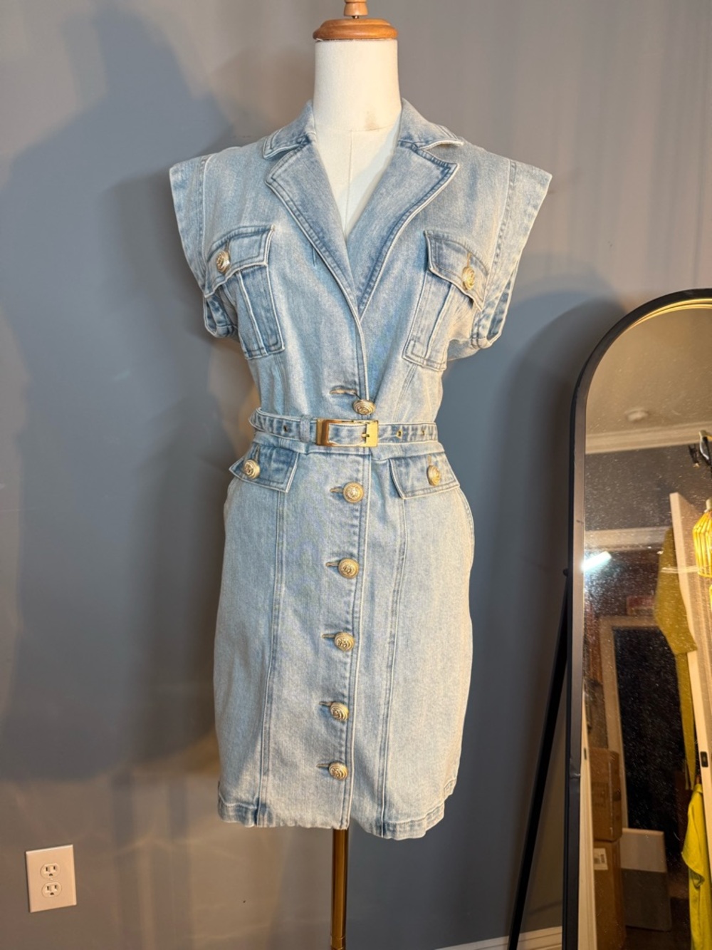 Generation Love Luey Denim Dress - XS NWOT - Picture 6 of 11